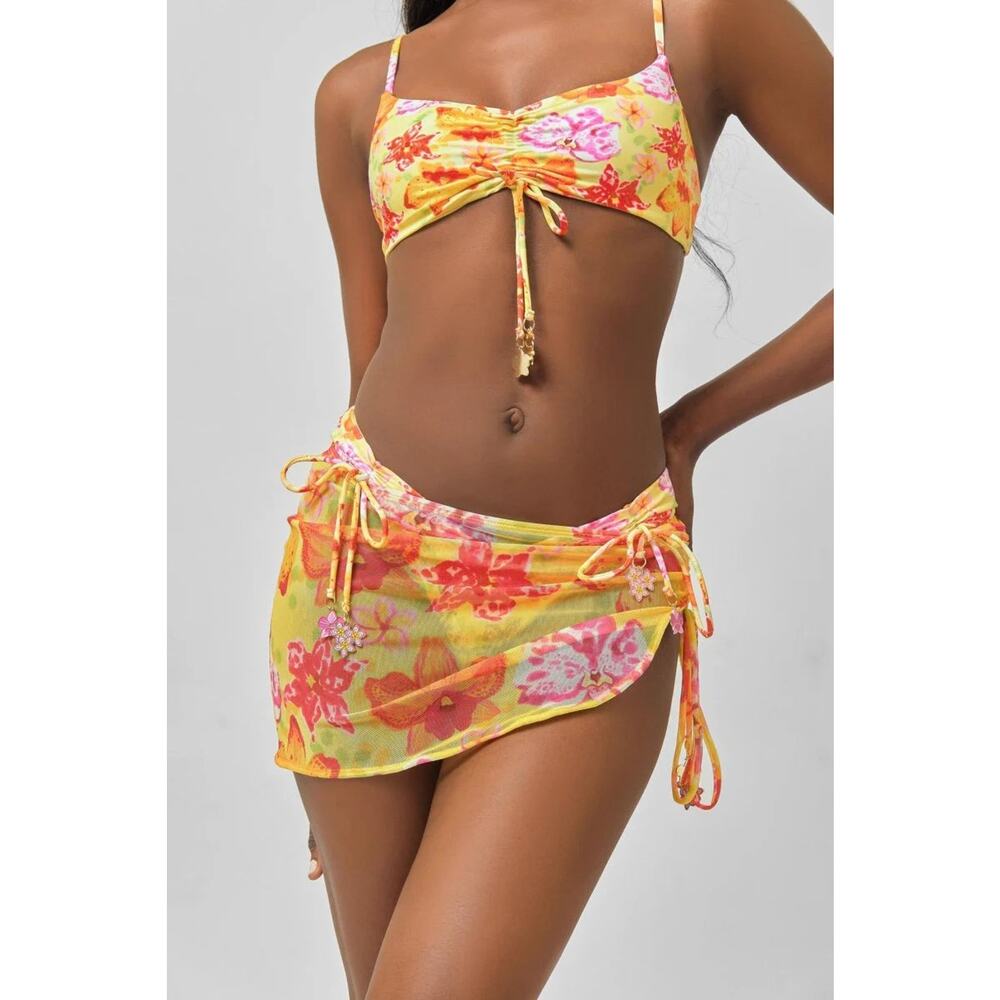 Bimini Mesh Skirt - Super Bloom